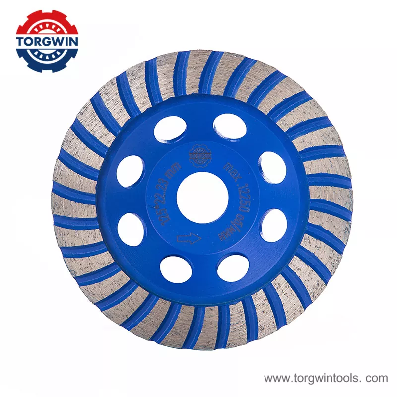 125 mm geniş dişli yüksək tezlikli qaynaq daşlama çarxı