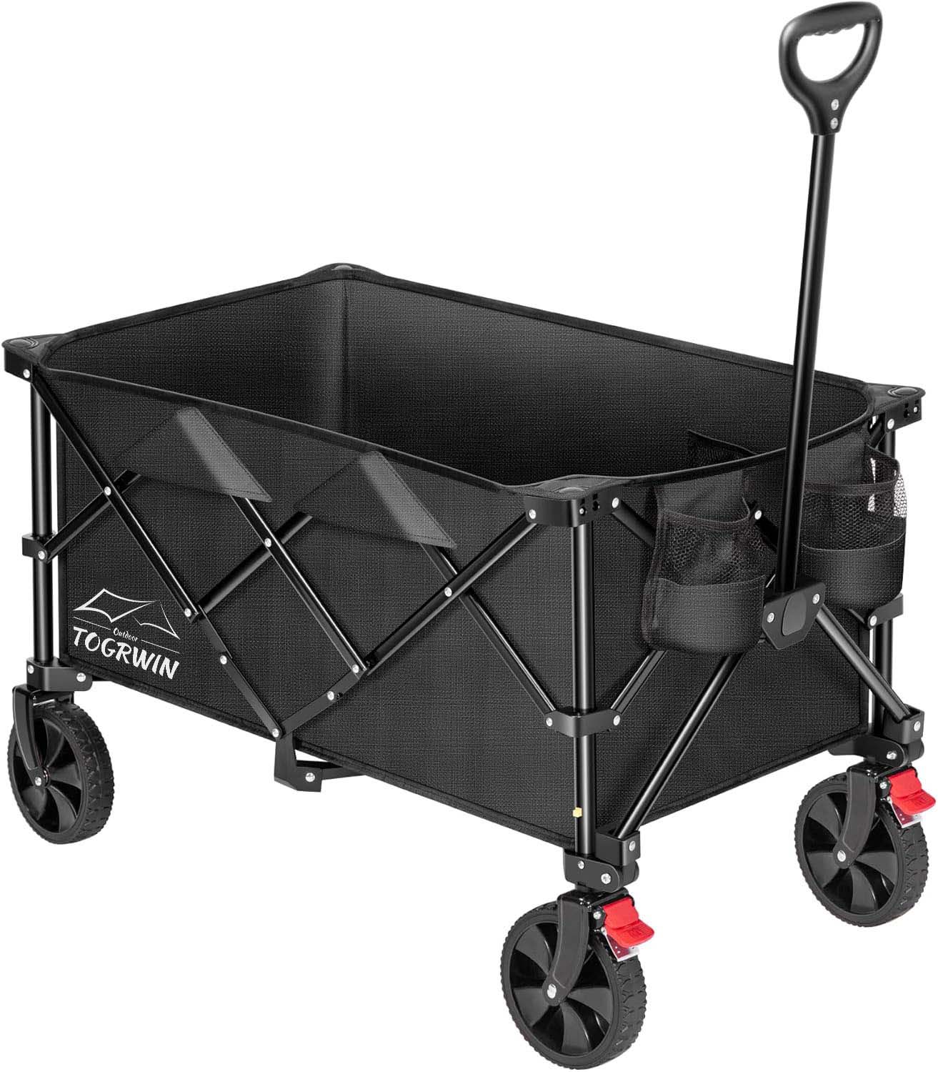 Torgwin 200l Yığılmış vaqon 300lbs Ağır Duty Qatlanan Kommunal Garden Səbət